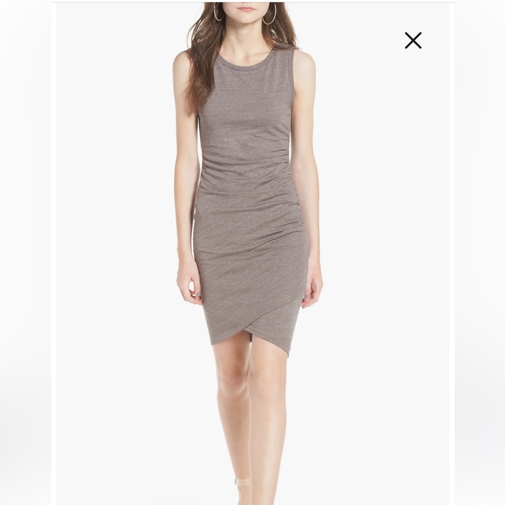 Ruched body con dress